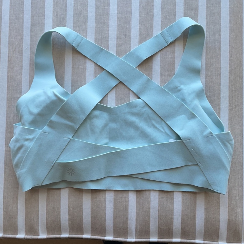 Athleta Yoga Sports Bra (Light Blue)